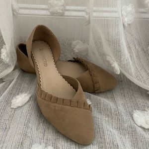 Slip on beige shoes!